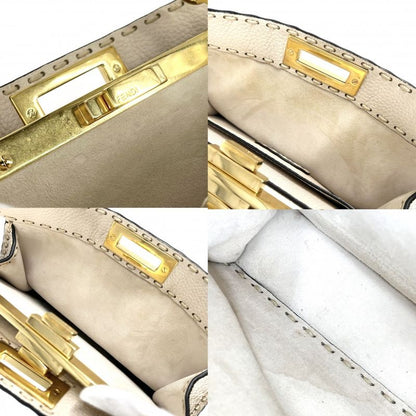 Fendi 2WAY Women's Peekaboo Iseeu Medium Handbag Shoulder Bag Shoulder Crossbody