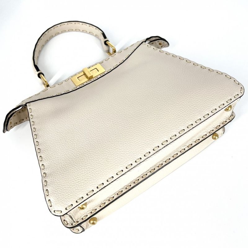 Fendi 2WAY Women's Peekaboo Iseeu Medium Handbag Shoulder Bag Shoulder Crossbody