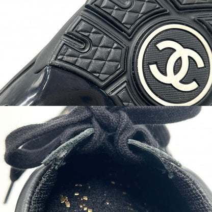 Chanel Sneakers Women's Low Cut Sneakers Coco Mark Tweed Size 35 Fashion Item
