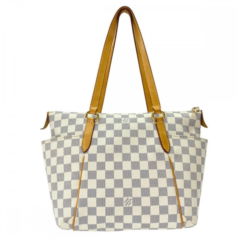 Louis Vuitton Tote Women's Handbag Shoulder Damier Azure Totally PM Louis