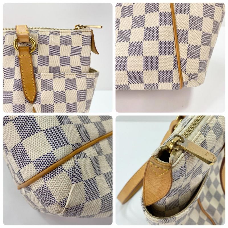 Louis Vuitton Tote Women's Handbag Shoulder Damier Azure Totally PM Louis