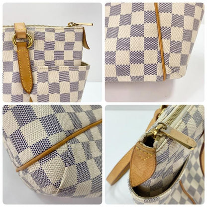 Louis Vuitton Tote Women's Handbag Shoulder Damier Azure Totally PM Louis