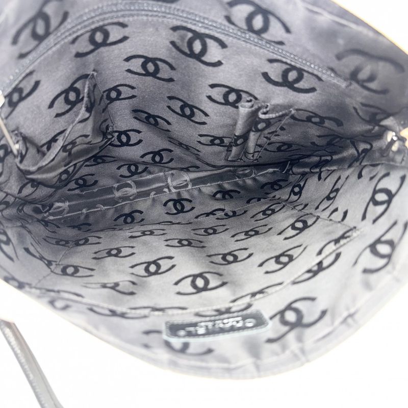 Chanel Shoulder Bag Women's Cambon Line Large Pochette Coco Mark Shoulder Coco