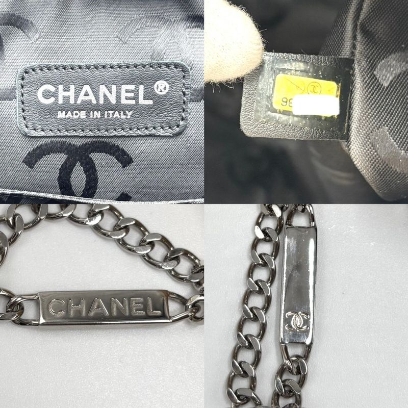 Chanel Shoulder Bag Women's Cambon Line Large Pochette Coco Mark Shoulder Coco