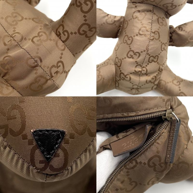 Gucci Miscellaneous Women's Plush Bear Tote Bag Eco Bag Interior Teddy Bear