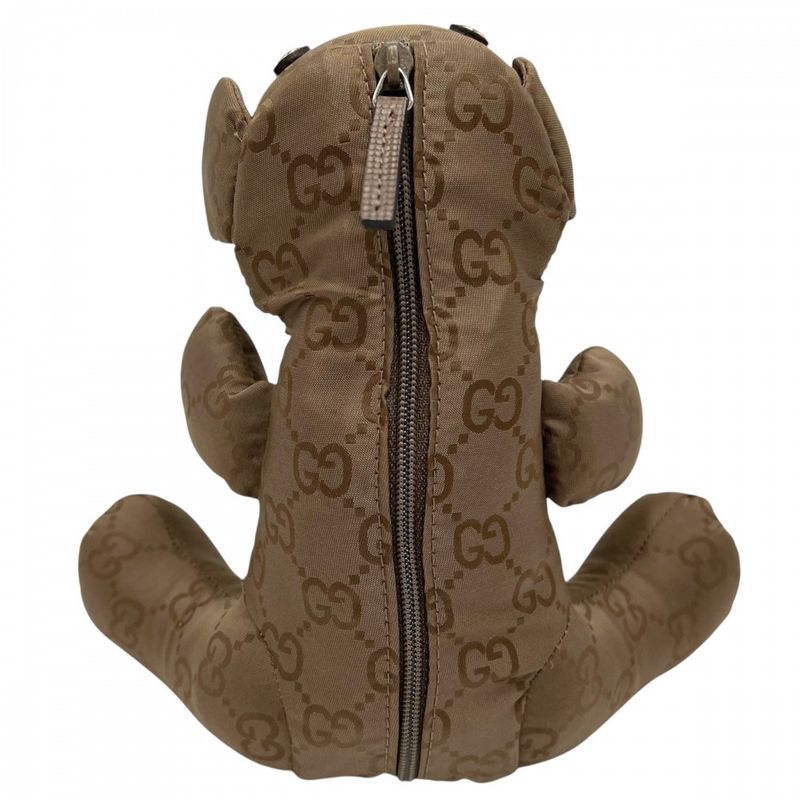 Gucci Miscellaneous Women's Plush Bear Tote Bag Eco Bag Interior Teddy Bear