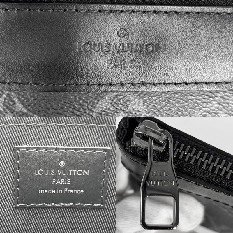 Louis Vuitton Clutch Bag Men's Monogram Eclipse Pochette Dis Cabas Lee Second