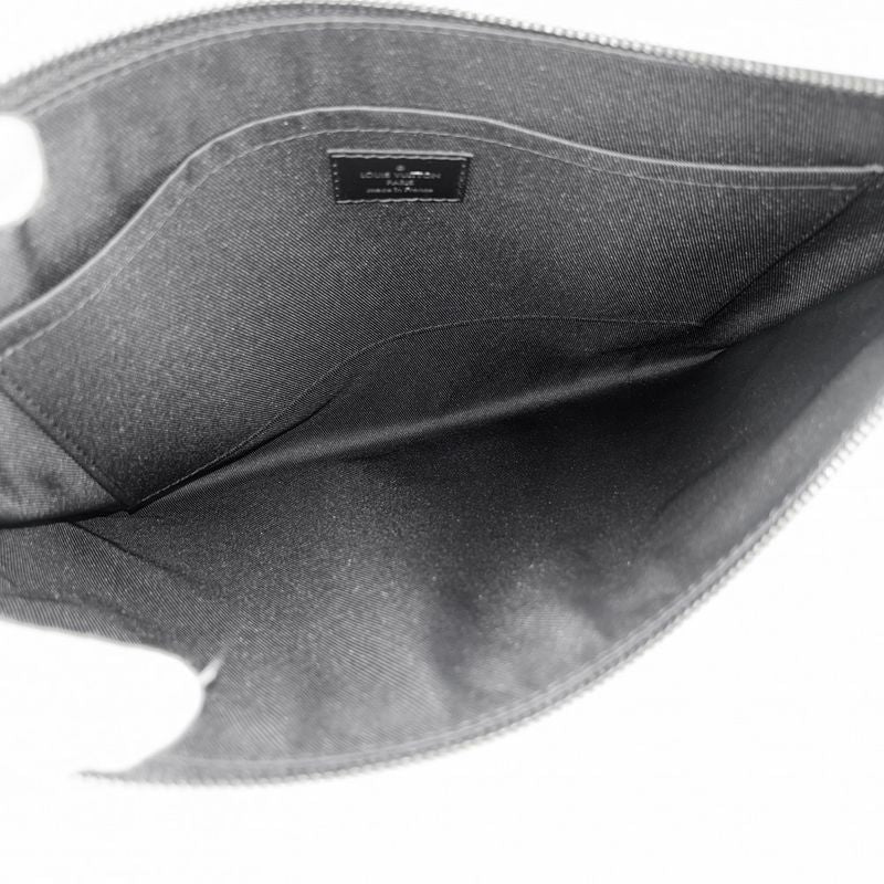 Louis Vuitton Clutch Bag Men's Monogram Eclipse Pochette Dis Cabas Lee Second