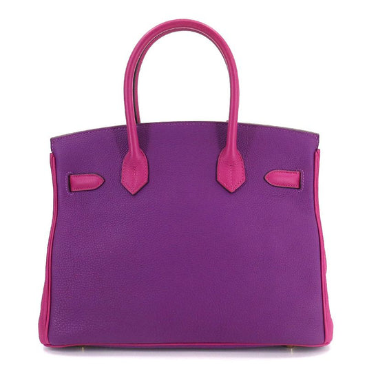 Exhibit Hermes Birkin 30 Personal SPO Hand Bag Togo Anemone Rose Purple C