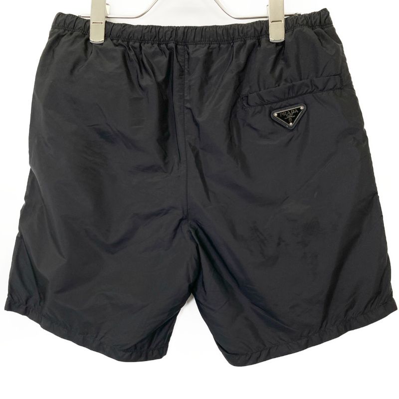 Prada Black 23 Ub333 S231 13Z3 Nylon Shorts 46