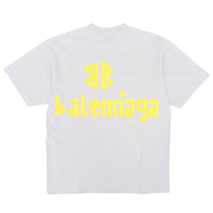 Balenciaga Beautiful Tape Type T-shirt Top Men's White S 739784 23SS S
