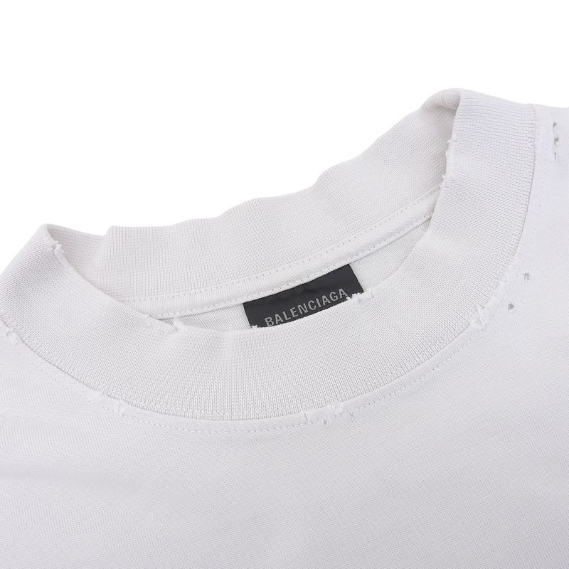 Balenciaga Beautiful Tape Type T-shirt Top Men's White S 739784 23SS S