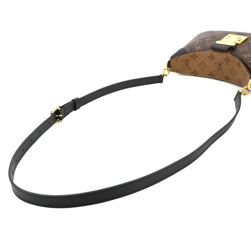 Louis Vuitton Monogram Reverse LV Twinny Shoulder Bag Brown M46659 RFID LV