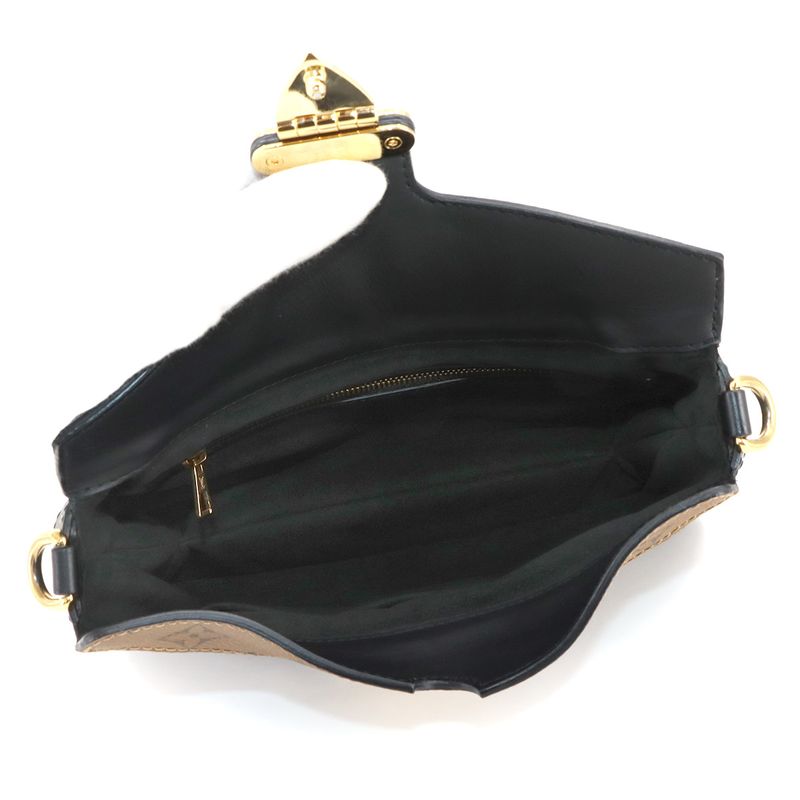 Louis Vuitton Monogram Reverse LV Twinny Shoulder Bag Brown M46659 RFID LV