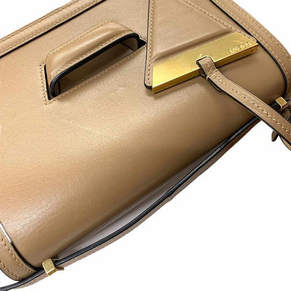 Loewe Barcelona Shoulder Bag Leather Brown Gold Hardware Barcelona Bag 90299245