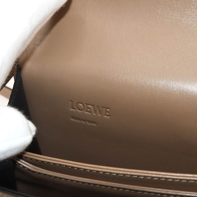 Loewe Barcelona Shoulder Bag Leather Brown Gold Hardware Barcelona Bag 90299245