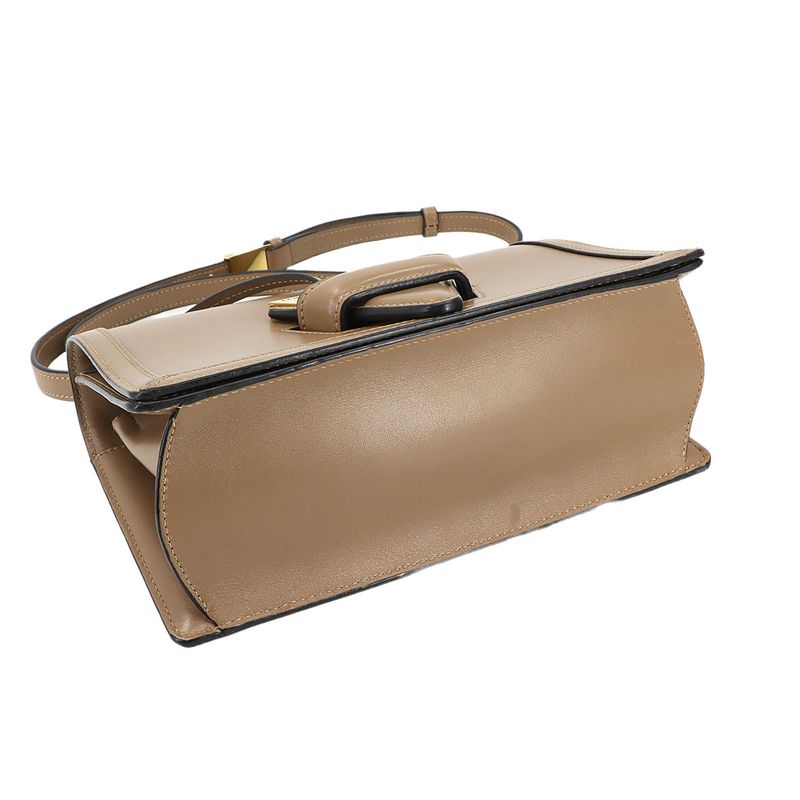 Loewe Barcelona Shoulder Bag Leather Brown Gold Hardware Barcelona Bag 90299245