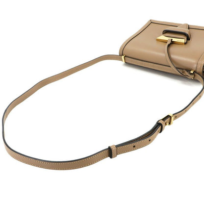 Loewe Barcelona Shoulder Bag Leather Brown Gold Hardware Barcelona Bag 90299245