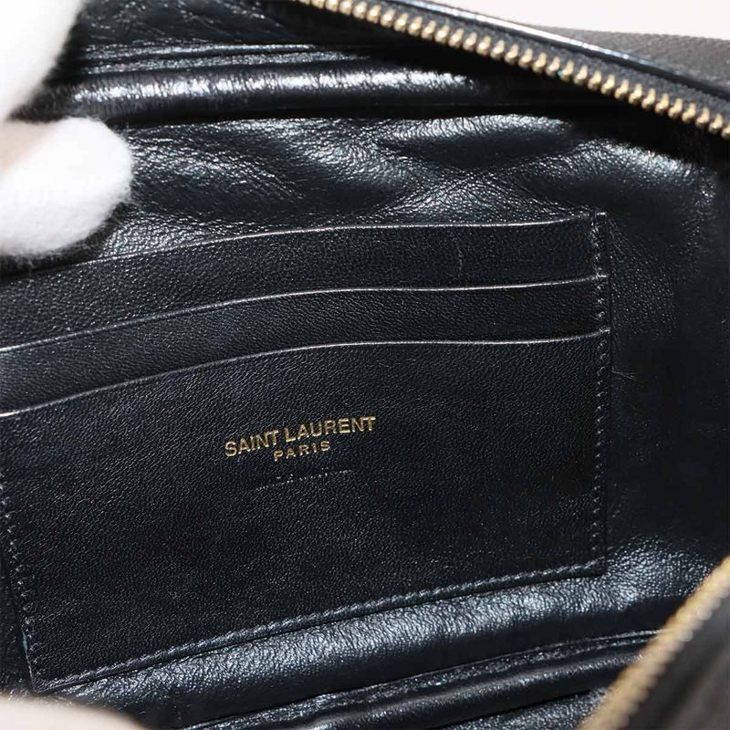Saint Laurent Lou Mini Bag Chain Shoulder Bag Leather Black 618057 Lou Mini Bag