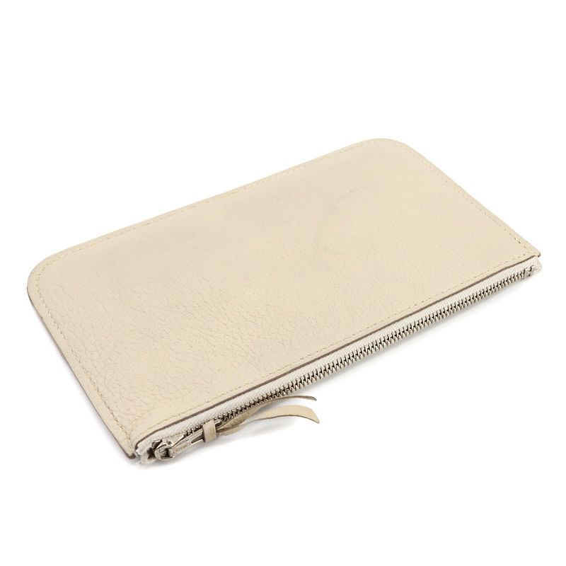 Hermes Dogon GM Folding Long Wallet Togo Cles X Engraved Silver Hardware Dogon