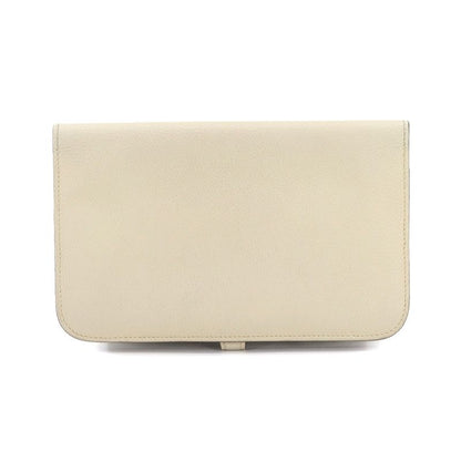 Hermes Dogon GM Folding Long Wallet Togo Cles X Engraved Silver Hardware Dogon