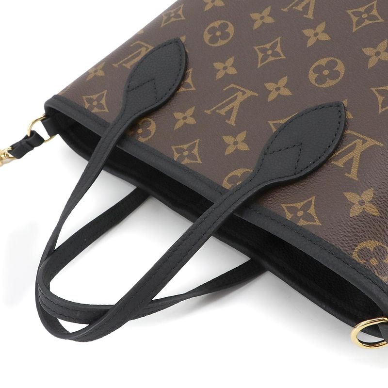 Exhibited Louis Vuitton Monogram Neverfull Inside Out BB 2way Hand Shoulder Bag