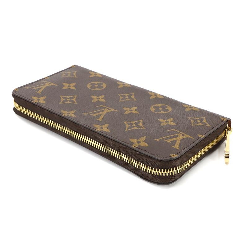Louis Vuitton Monogram Zippy Wallet Round Zipper Long Wallet Brown M42616