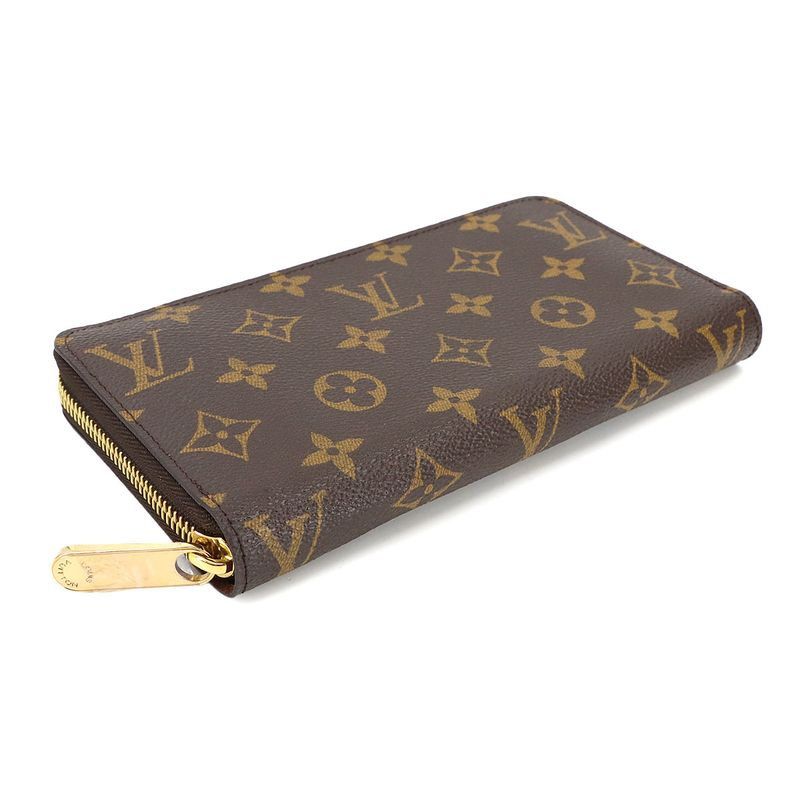 Louis Vuitton Monogram Zippy Wallet Round Zipper Long Wallet Brown M42616