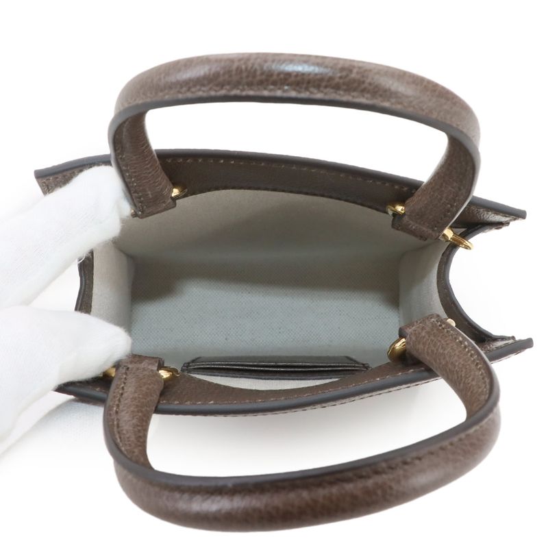 Exhibit Gucci Ophidia Small 2way Hand Shoulder Bag GG Supreme Canvas Leather