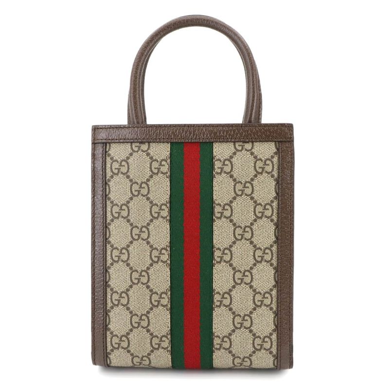 Exhibit Gucci Ophidia Small 2way Hand Shoulder Bag GG Supreme Canvas Leather