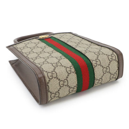 Exhibit Gucci Ophidia Small 2way Hand Shoulder Bag GG Supreme Canvas Leather