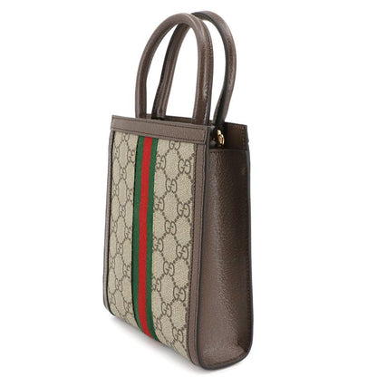 Exhibit Gucci Ophidia Small 2way Hand Shoulder Bag GG Supreme Canvas Leather