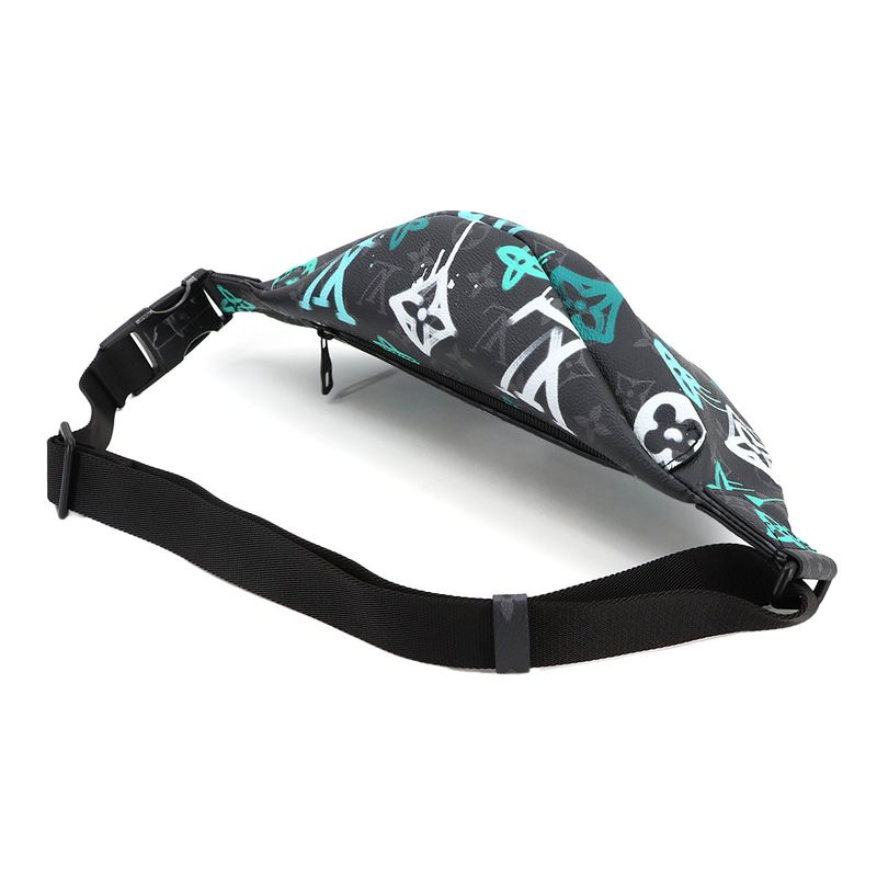 Louis Vuitton Monogram Eclipse Graffiti Discabas Lee Bum Bag PM Body Bag