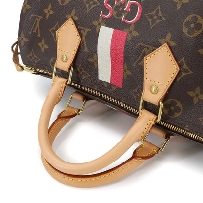 Louis Vuitton Monogram Speedy 30 Hand Bag Brown M41526 Gold Hardware Speedy