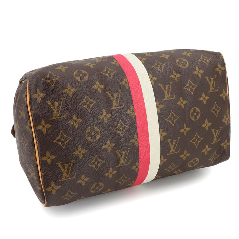 Louis Vuitton Monogram Speedy 30 Hand Bag Brown M41526 Gold Hardware Speedy