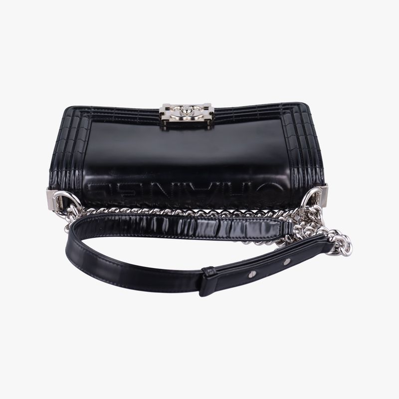 Chanel Boy Chanel Black Patent A67018 16602717