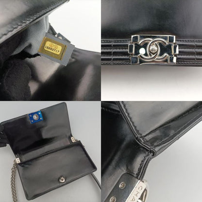 Chanel Boy Chanel Black Patent A67018 16602717