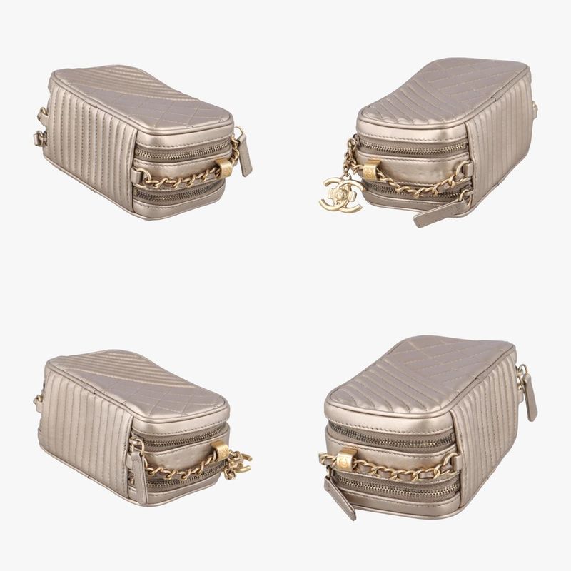 Chanel Coco Boy Camera Case Gold Lambskin A9265420746948