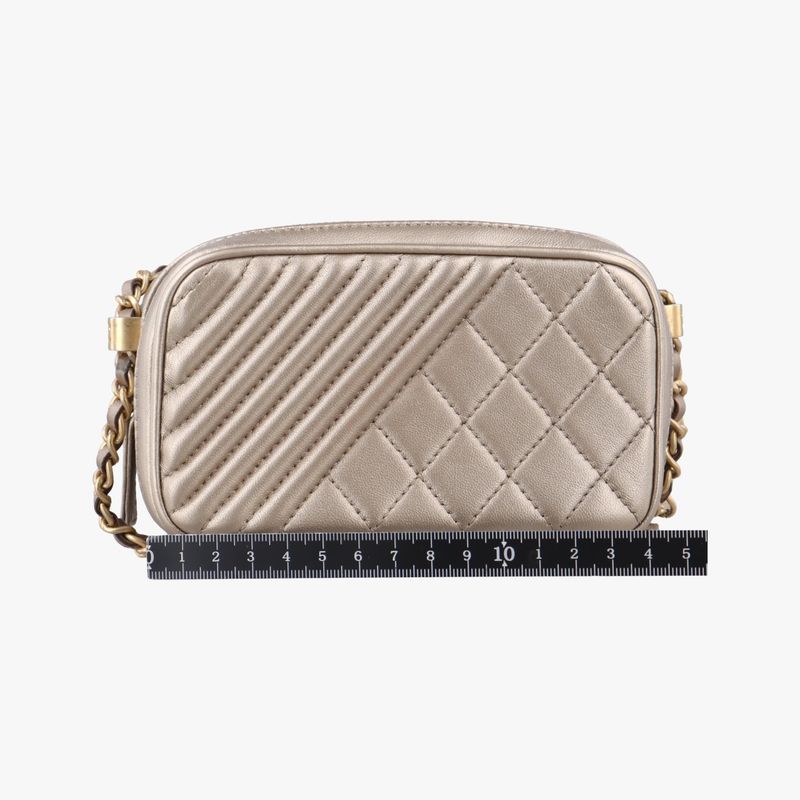 Chanel Coco Boy Camera Case Gold Lambskin A9265420746948