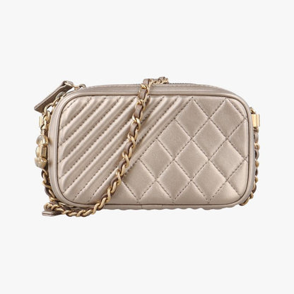Chanel Coco Boy Camera Case Gold Lambskin A9265420746948