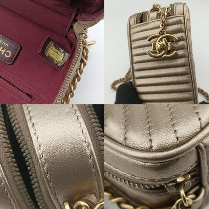 Chanel Coco Boy Camera Case Gold Lambskin A9265420746948