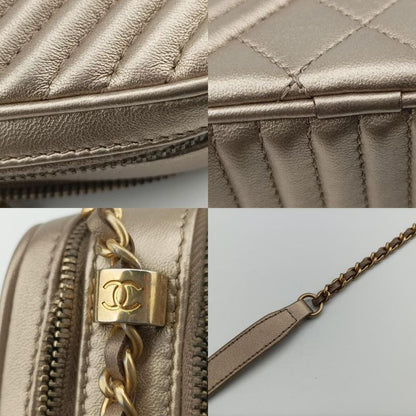 Chanel Coco Boy Camera Case Gold Lambskin A9265420746948