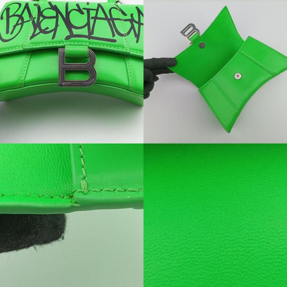 Balenciaga Hourglass Green And Black Leather 5928333860t535269
