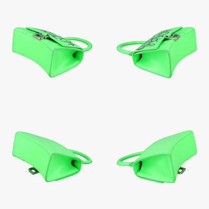 Balenciaga Hourglass Green And Black Leather 5928333860t535269