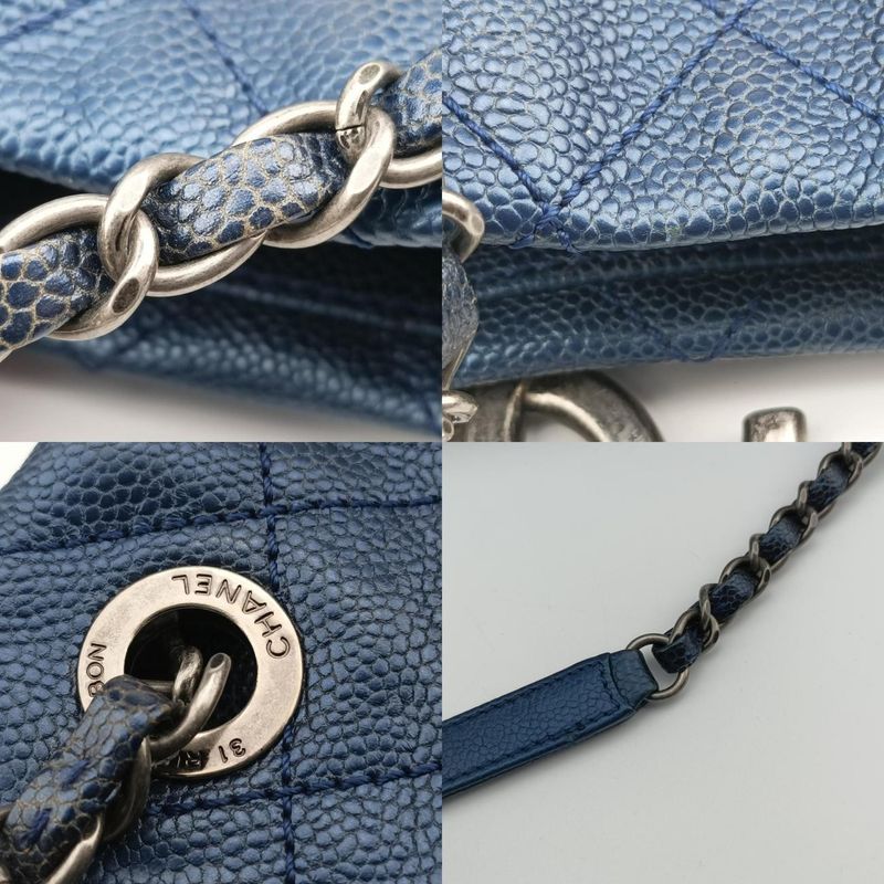 Chanelmatelasse Coco Mark GST Blue Caviar Skin A6741417109181