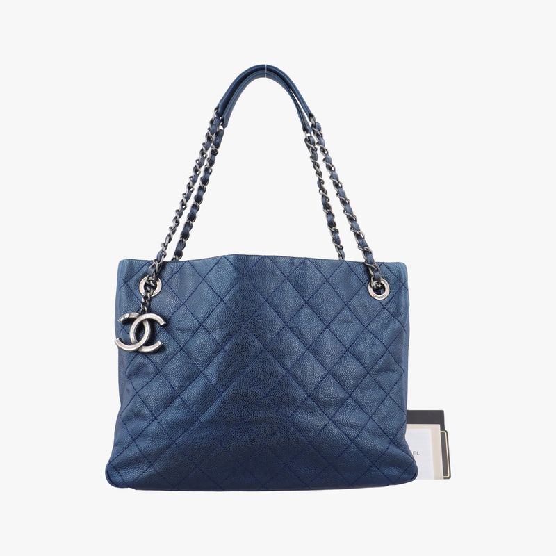Chanelmatelasse Coco Mark GST Blue Caviar Skin A6741417109181