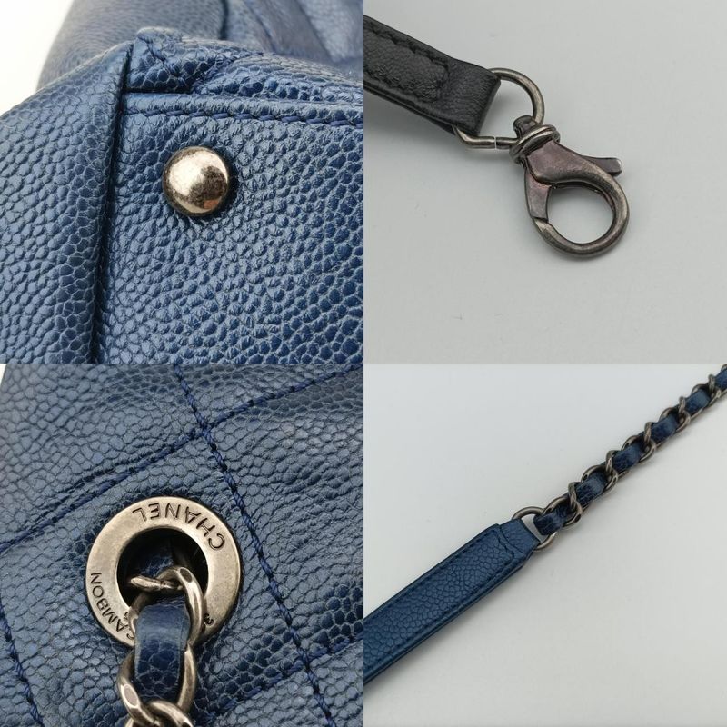 Chanelmatelasse Coco Mark GST Blue Caviar Leather A6729417316037