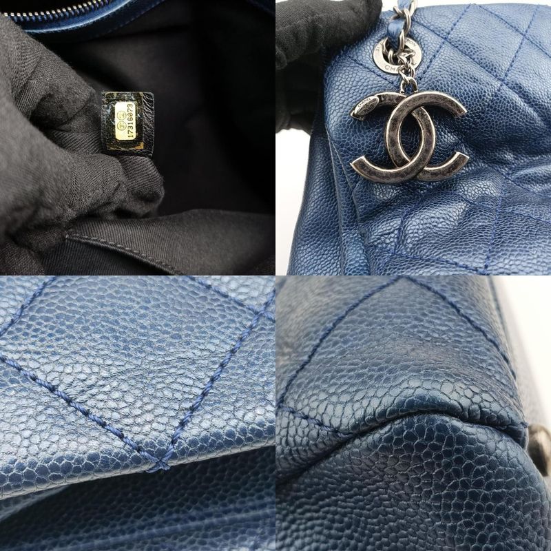 Chanelmatelasse Coco Mark GST Blue Caviar Leather A6729417316037