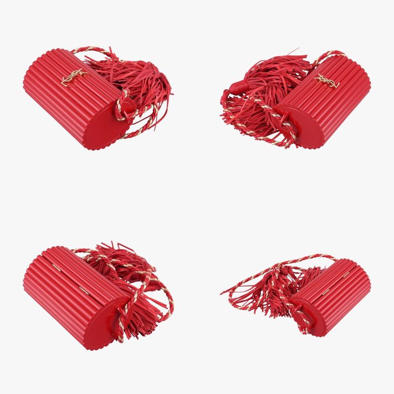 Yves Saint Laurentyves Saint Laurent Fringe Monogram Opium Box Red Plexiglass