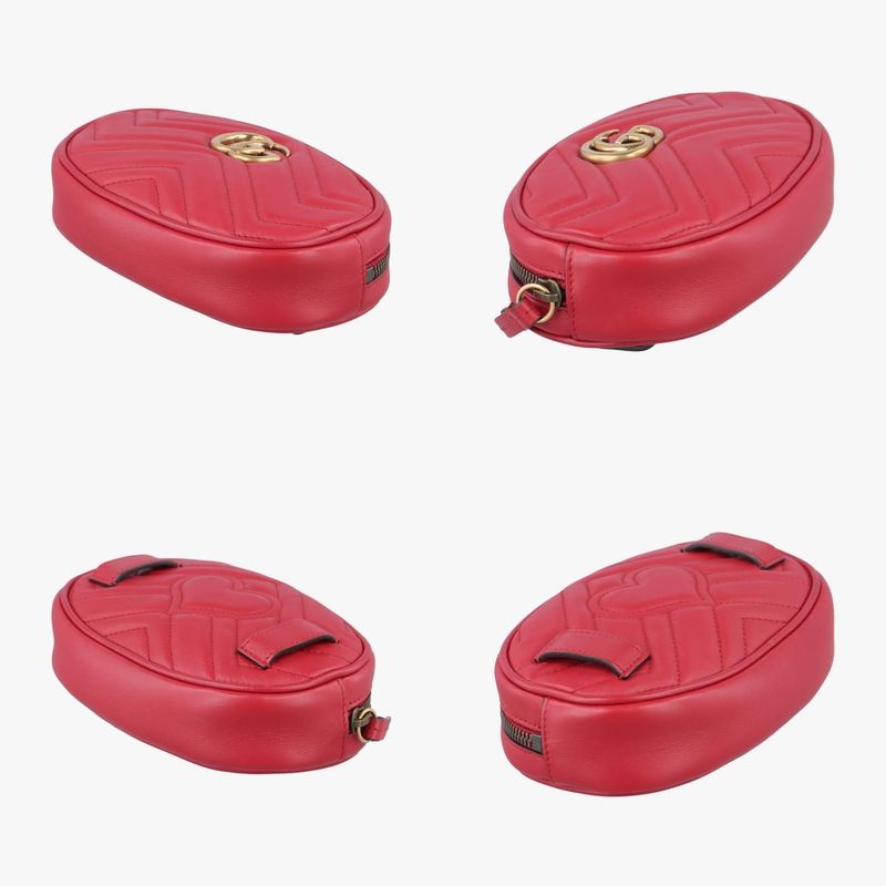 Guccigg Marmont Red Leather 476434 C021705945